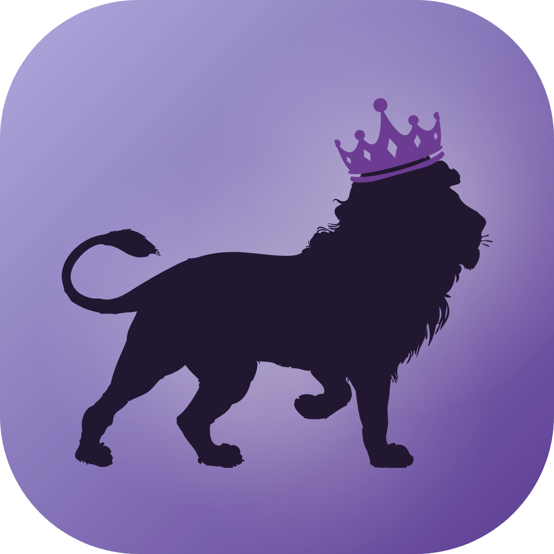 LMLK Lion Arrondi Cours Purple